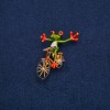 Frog on a Bicycle Brooch 45x33mm+