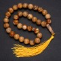 Natural Picture Jasper Prayer Beads, 33 Beads, Smooth Round Bead, 12mm+/- Diameter, Picture Jasper Inlay