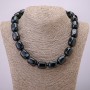 Eye Agate Bar Bead Necklace, 20x15mm, 45cm Length +