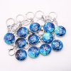 Zodiac Glow-in-the-Dark Keyrings, Set of 12, Price per Pack, Length 10cm