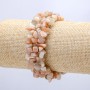 Wide Natural Selenite Stone Bracelet, 6mm+/- Chip, 18cm Circumference, 2cm Width +
