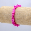 Natural Stone Bracelet, Toned Quartz, Chips 7mm+/-, Length 18cm