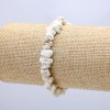 Howlite Stone Bracelet, Chips 7mm+/-, Circumference 18cm