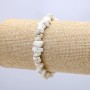 Howlite Stone Bracelet, Chips 7mm+/-, Circumference 18cm