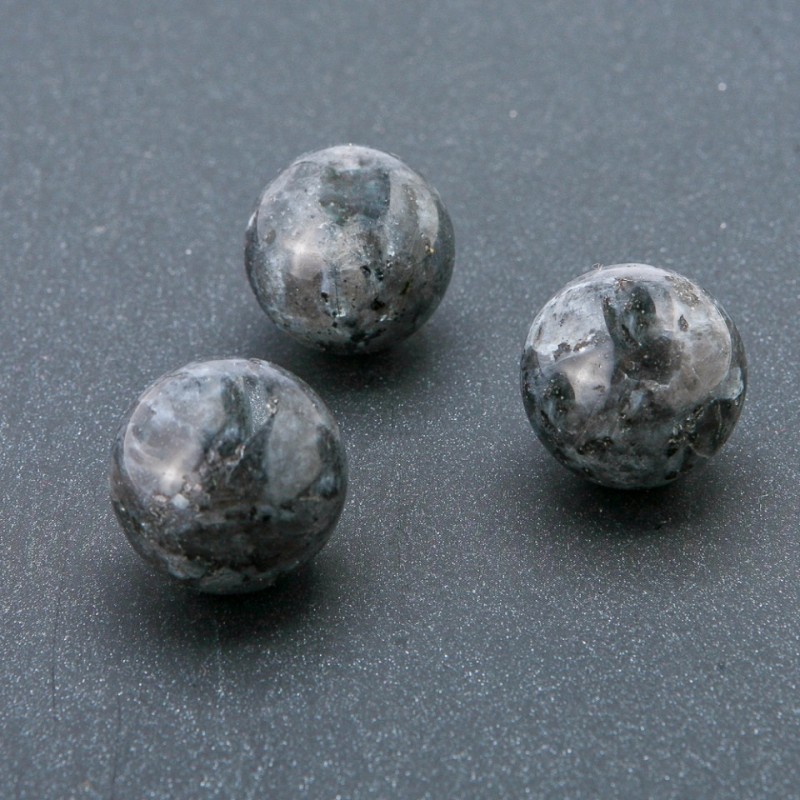 Natural Labradorite Stone Souvenir Sphere, Diameter 20mm+