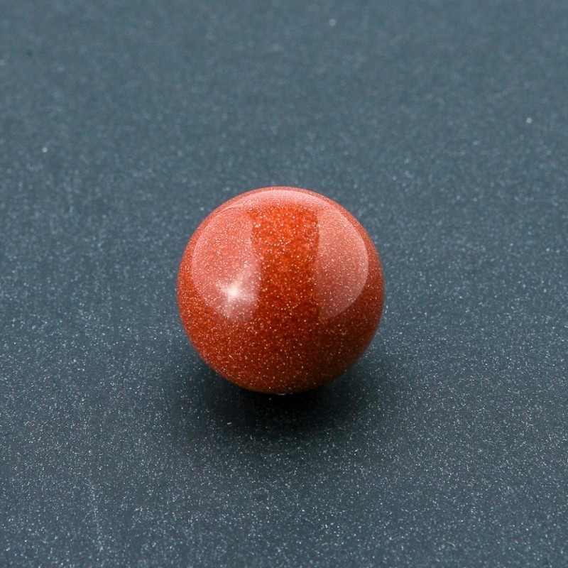 Natural Aventurine "Golden Sand" Stone Souvenir Sphere, Diameter 20mm+