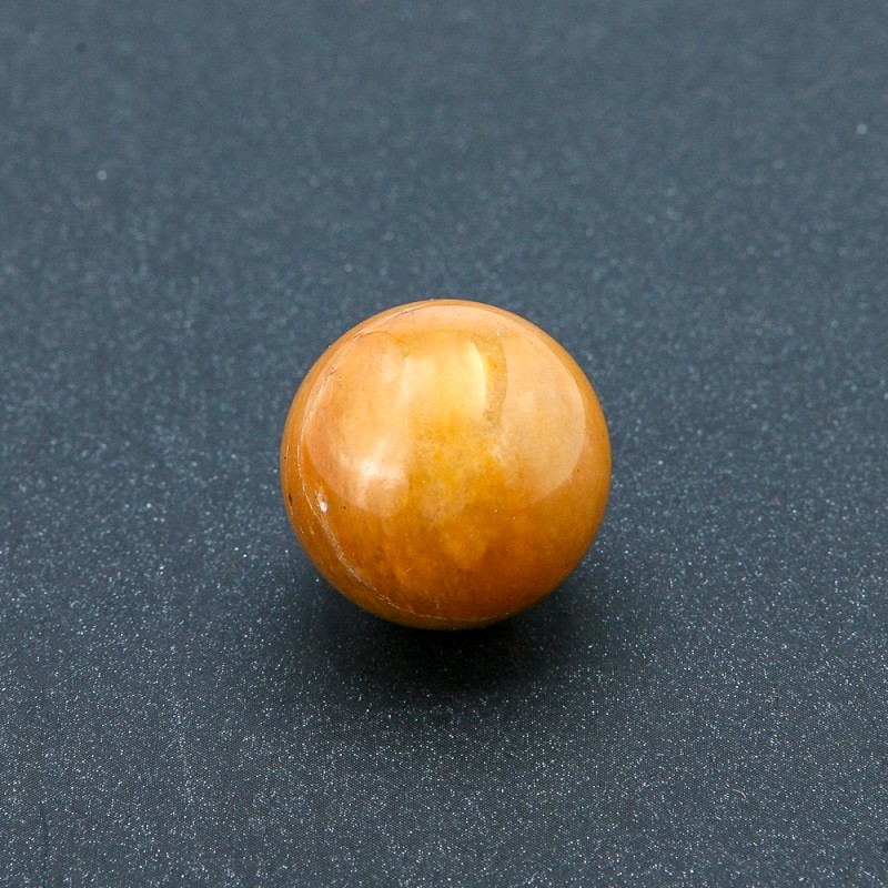 Natural Yellow Quartz Stone Souvenir Sphere, Diameter 20mm+