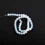 Beads on Thread, Moonstone (Imitation), Smooth Round, Diameter 8mm(+/-), Length 36cm+