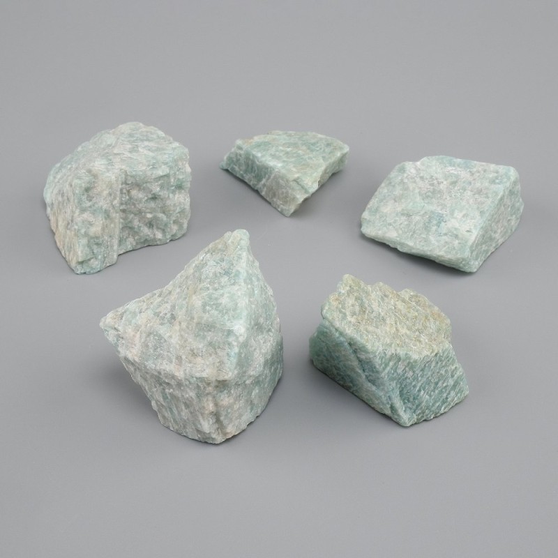 Natural Raw Souvenir Stone Tumbled Amazonite (per 100g +/-)
