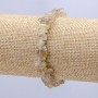 Natural Stone Bracelet Rutilated Quartz Chips 7mm+