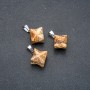 Merkaba Picture Jasper Pendant 10x10mm