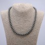 Hematite Necklace smooth round bead, diameter 8mm+-, length 45cm+