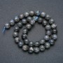 Beads on String, Natural Stone Labradorite, Smooth Round, Diameter 10mm +/-, Length 39cm+