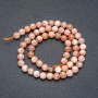 Beads on a String Natural Stone Selenite Smooth Round, Diameter 6mm +/-, Length 39cm
