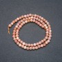 Beads on a String Natural Stone Selenite Smooth Round, Diameter 4mm +/-, Length 39cm