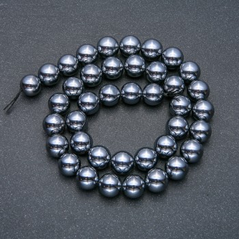 Beads on a Strand Terahertz Smooth Round, Diameter 12mm +/-, Length 39cm