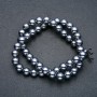 Beads on String, Terahertz Stone, Smooth Round, Diameter 10mm +/-, Length 39cm