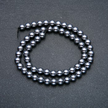 Beads on a Strand Terahertz Smooth Round, Diameter 8mm +/-, Length 39cm