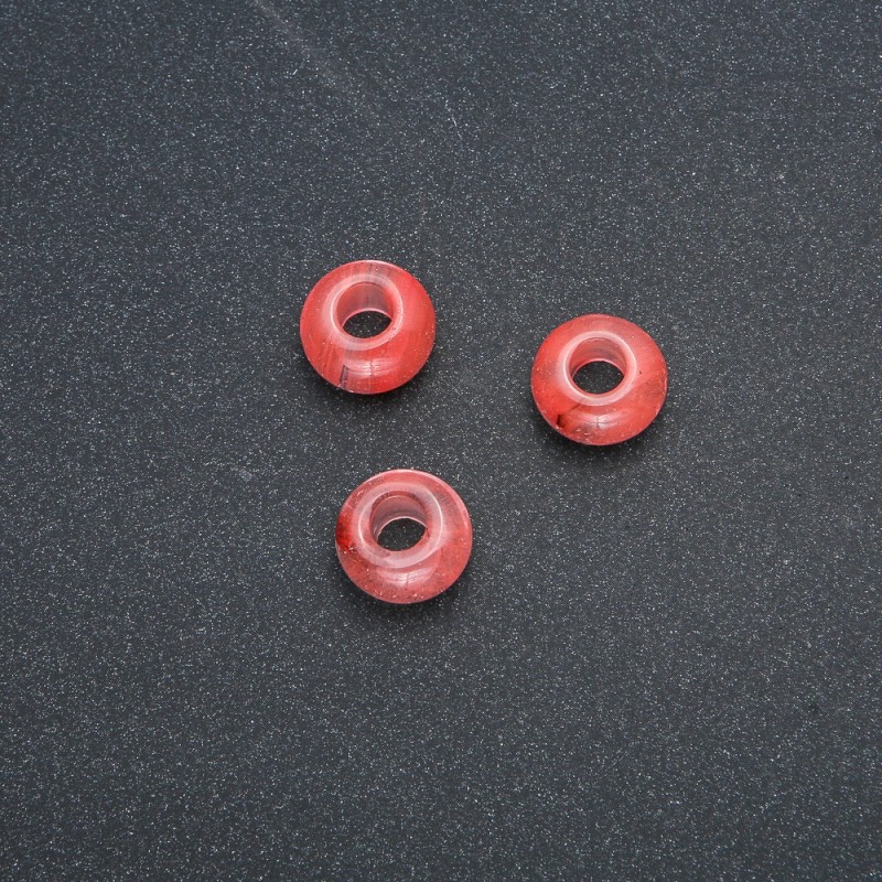 Pandora Bead Natural Tourmaline Stone 14x7mm, Hole Diameter 5.5mm +