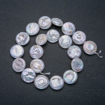 Baroque Pearl Strand, 18mm diameter, 39cm length +/- with a petrol sheen