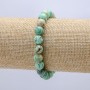 Amazonite Natural Stone Bracelet on Elastic, 8mm Diameter, 18cm Circumference +