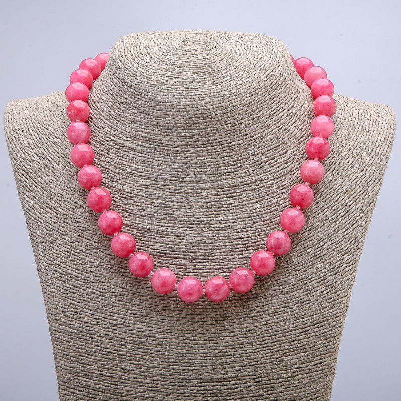 Tourmaline (Imitation) Necklace, Smooth Round Beads, 12mm Diameter, 48cm Length +