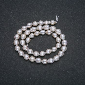 Freshwater River Pearl Strand, 8x9mm Diameter, 39cm Length +
