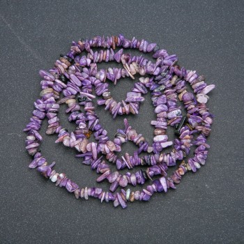Natural Charoite Chip Strand, 7x2mm Diameter, 88cm Length +