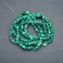 Malachite Bead Thread - Chips from 8×4mm to 12×6mm, length 80cm +