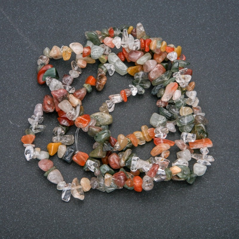 Natural Assorted Stone Chip Strand, 6x4mm Diameter, 89cm Length +