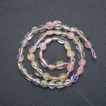 Beads Assorted Tumbled, diameter 10x6mm, length 40cm +
