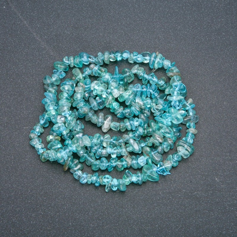 Beads on Thread Tinted Crystal Chips, diameter 7x3mm, length 86cm +