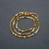 Natural Quartz Strand, faceted round bead, diameter 3mm +-, length 39cm +