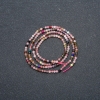 Assorted Natural Stone Strand, faceted round bead, diameter 2mm +-, length 39cm +