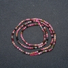 Assorted Natural Stone Strand, faceted round bead, diameter 2.5mm +-, length 40cm +