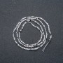 Natural Adularia Strand, faceted round bead, diameter 2mm +-, length 40cm +