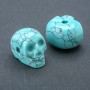 Skull Bead Turquoise (Synthetic) 25x19mm +