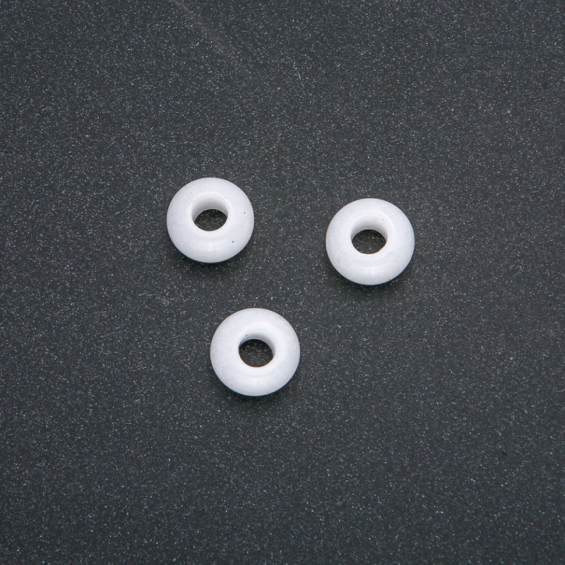 Pandora Bead natural stone Quartz 14x7mm, hole diameter 5.5mm
