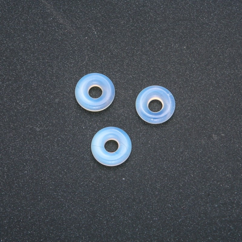 Pandora-Style Bead Natural Stone Moonstone 15x4mm, hole diameter 5mm+