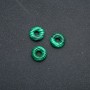 Pandora-Style Bead Malachite (Pressed) 15x5mm, hole diameter 5mm+