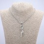 Pendant "Woman" 65x15mm on a Chain, Length 70cm, Silver-Tone Metal