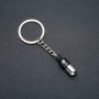 Keyring "Capsule of Love", diameter 30x9mm, length 8cm +/- silver-tone metal