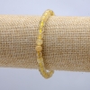 Elastic Bracelet Rutilated Quartz Smooth Round Bead, diameter 6mm +/- circumference 18cm +