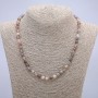 Natural Botswana Agate Necklace, Smooth Round Beads, 6mm Diameter, 45cm Length +