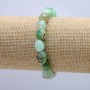 Bracelet on Elastic Band with Natural Chrysoprase Stone, Tumbled, Diameter 8x10mm, Circumference 18cm +