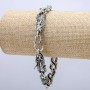 Dragon Bracelet, Silver-Tone Metal 13x30mm, Thickness 10mm, Length 20cm +