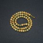 Yellow Jasper Natural Stone Beads on Thread, Smooth Round 6mm, 38cm Strand +
