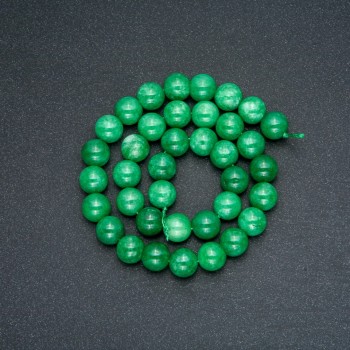 Beads on String, Chrysoprase (Imitation) Smooth Round, Diameter 10mm, Length 38cm +