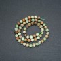 Green Jasper Beads on Thread Natural Stone Smooth Round 6mm Beads, 38cm Length +