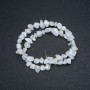 Natural Mother-of-Pearl Chip Beads on Thread, 8x7mm, 39cm Strand +